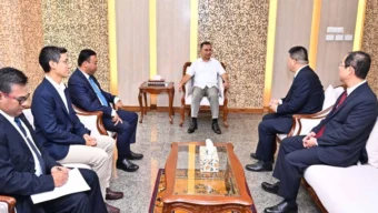 প্রধানমন্ত্রীর সঙ্গে চীনা রাষ্ট্রদূত ইয়াও ওয়েনের বিদায়ী সাক্ষাৎ