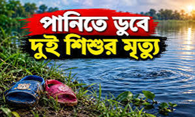 পুকুরের পানিতে ডুবে দুই শিশুর মৃত্যু