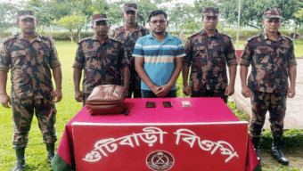 ভারতে অনুপ্রবেশকালে সুনামগঞ্জে নির্বাচন অফিসের কর্মচারী আটক