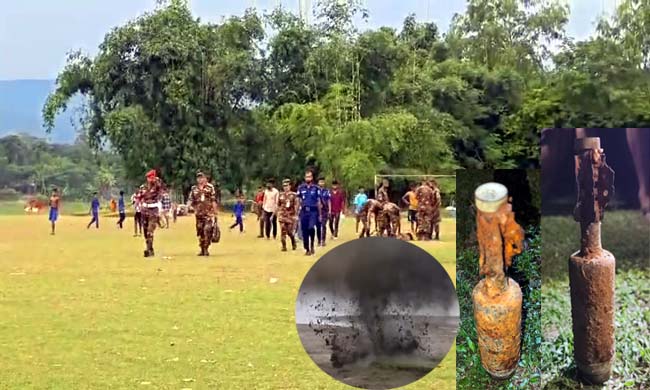 গোয়াইনঘাটে পরিত্যক্ত মর্টার শেল, সেনাবাহিনীর হাতে ধ্বংস