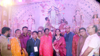 চৈতালী সংঘের পূজামণ্ডপ পরিদর্শনে সিলেটে নিযুক্ত ভারতীয় সহকারী হাইকমিশনার অনিরুদ্ধ দাস