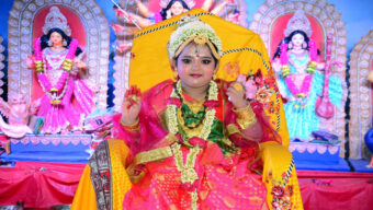 সিলেটে দ্বিতীয়বারের মতো হলো কুমারী পূজা, ভক্তদের ঢল