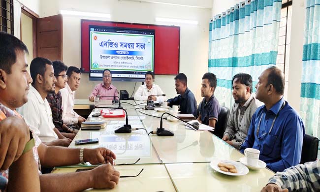 গোয়াইনঘাটে উপজেলা এনজিও সমন্বয় সভা অনুষ্ঠিত