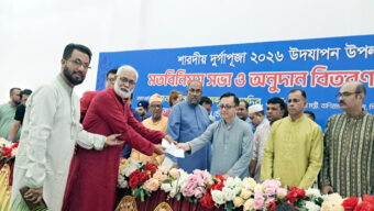 সিলেটবাসী সুন্দর ও উৎসবমুখর পরিবেশে দুর্গাপূজা উদযাপন করুন-বাণিজ্যমন্ত্রী