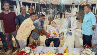 মালনীচড়া ও হিলুয়াছড়া চা বাগানে ড. রাগীব আলীর পূজা মণ্ডপ পরিদর্শন