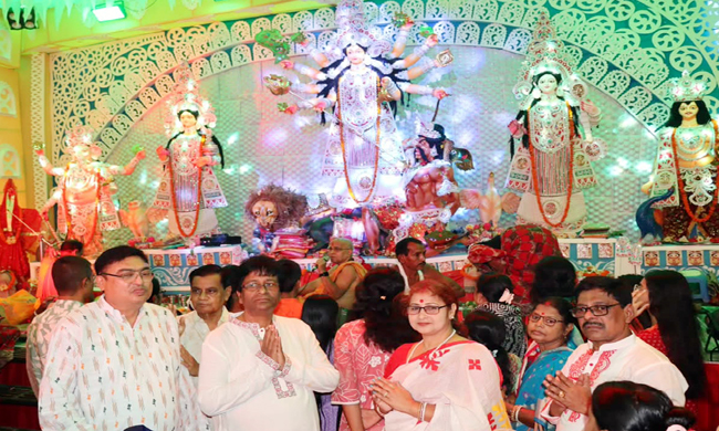 সিলেটে চৈতালী সংঘের উদ্যোগে শারদীয় দুর্গাপূজার আয়োজন