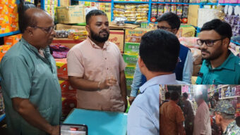 সিলেটে পাইকারী দোকানে মেয়াদোত্তীর্ণ শিশুখাদ্য বড় অংকের জরিমানা