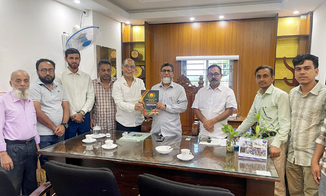 সুবিপ্রবি ভিসির সঙ্গে “শান্তিগন্জ সমিতি সিলেট “ও “সুনামগঞ্জ ওয়েলফেয়ার অ্যাসোসিয়েশন ইউকে”র নেতৃবৃন্দের সৌজন্য সাক্ষাৎ