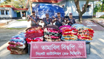 সিলেট ব্যাটালিয়ন (৪৮ বিজিবি) কর্তৃক ৪৯ লক্ষ টাকার চোরাচালানী মালামাল আটক